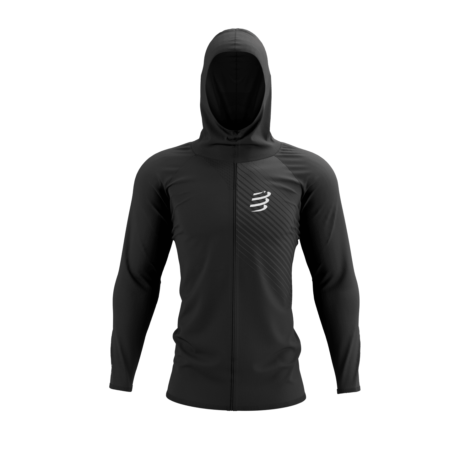 Compressport 3D Thermo Seamless Hoodie zip - ZWART - Unisex