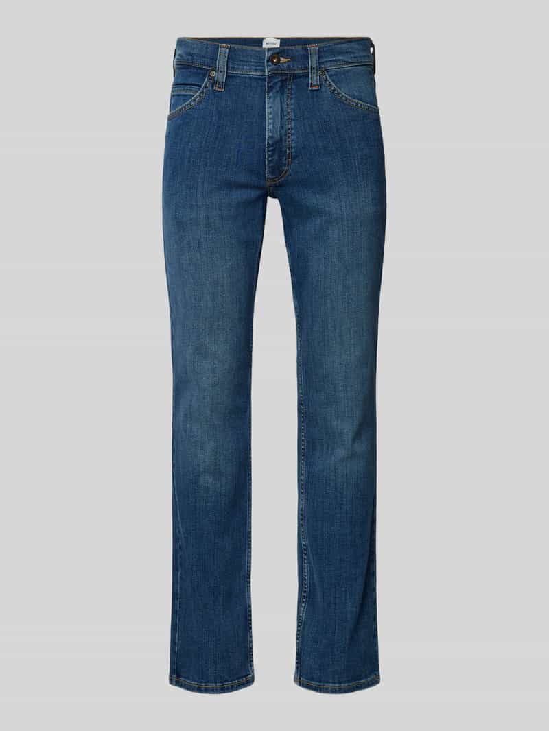 Mustang Straight fit jeans met labelpatch, model 'TRAMPER'