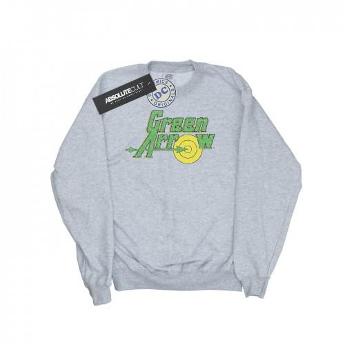 DC Comics Sweatshirt met Green Arrow Crackle-logo voor jongens