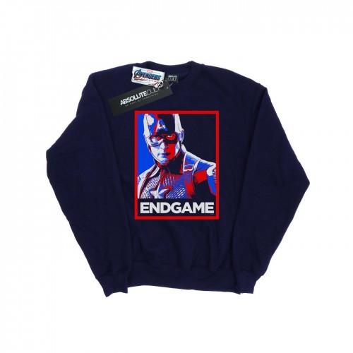 Marvel Boys Avengers eindspel Captain America poster-sweatshirt