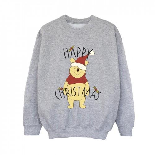 Disney jongens Winnie de Poeh Happy Christmas Holly Sweatshirt