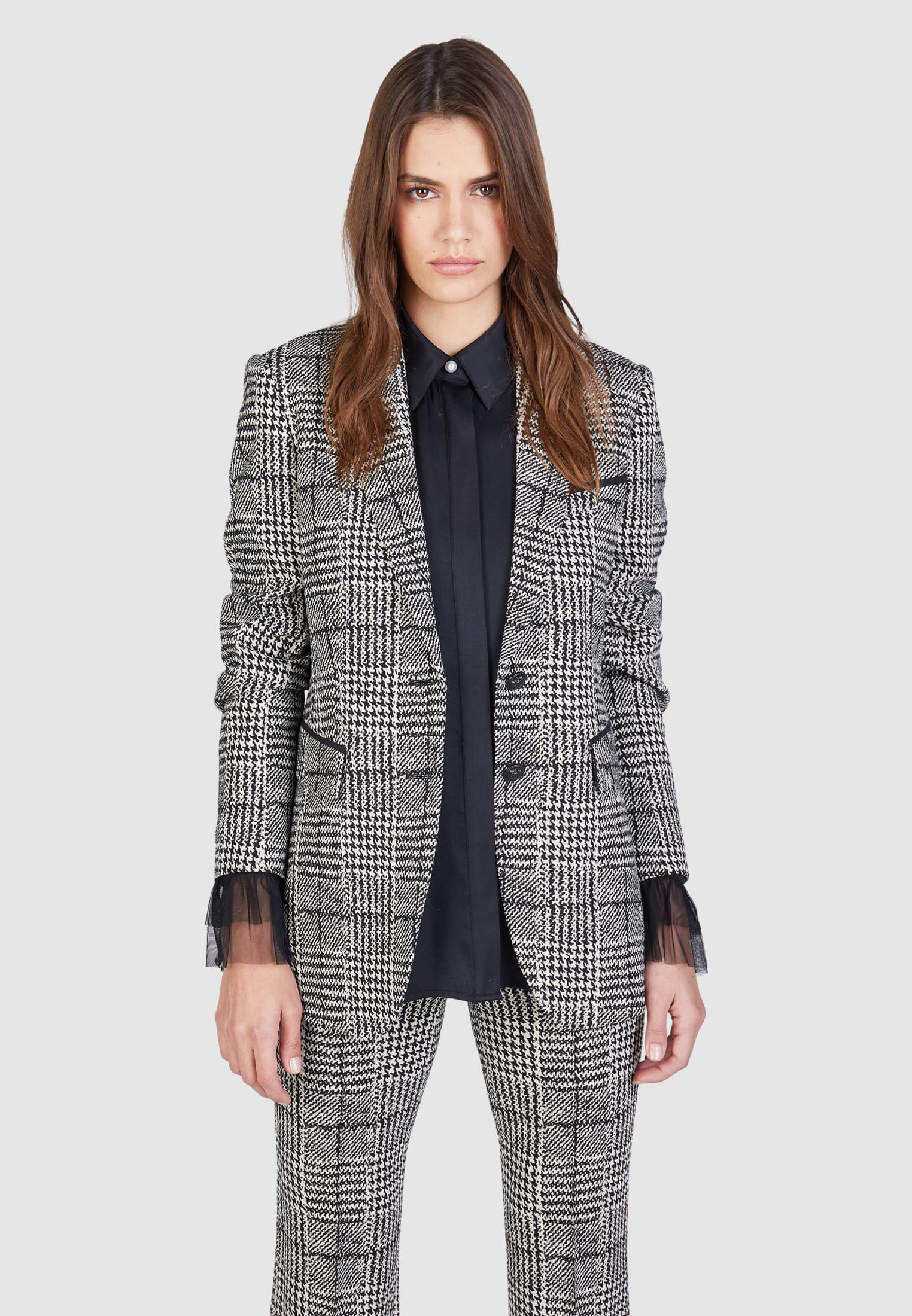 MARC AUREL Blazer aus Stretch-Glencheck