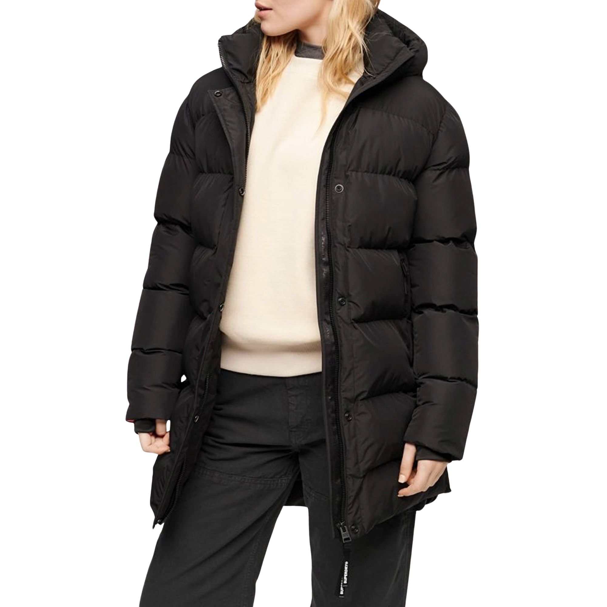 Superdry Hooded Sports Puffer Winterjas Dames