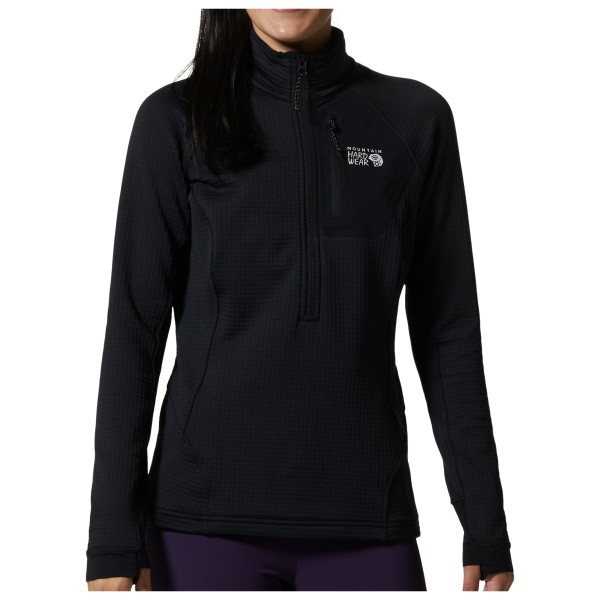 Mountain Hardwear  Women's Polartec Power Grid Half Zip - Fleecetrui, zwart