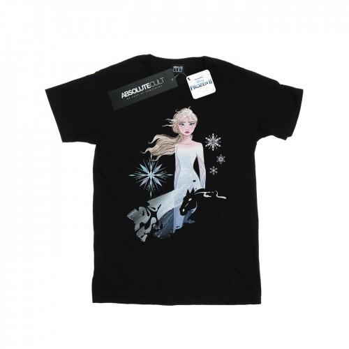 Disney jongens Frozen 2 Elsa Nokk silhouet T-shirt