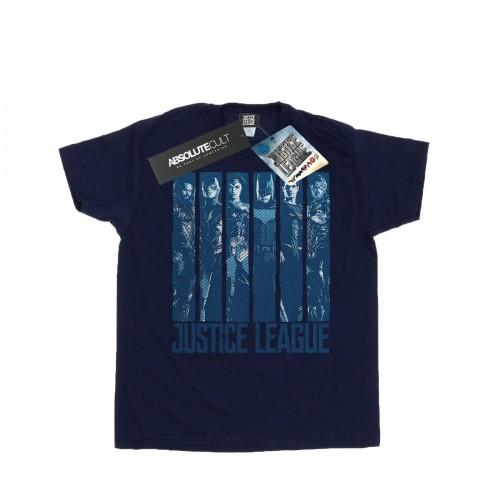 DC Comics Boys Justice League film dubbel indigo T-shirt