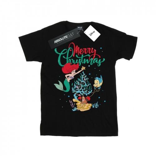 Disney jongens prinses Ariel vrolijk kerst T-shirt