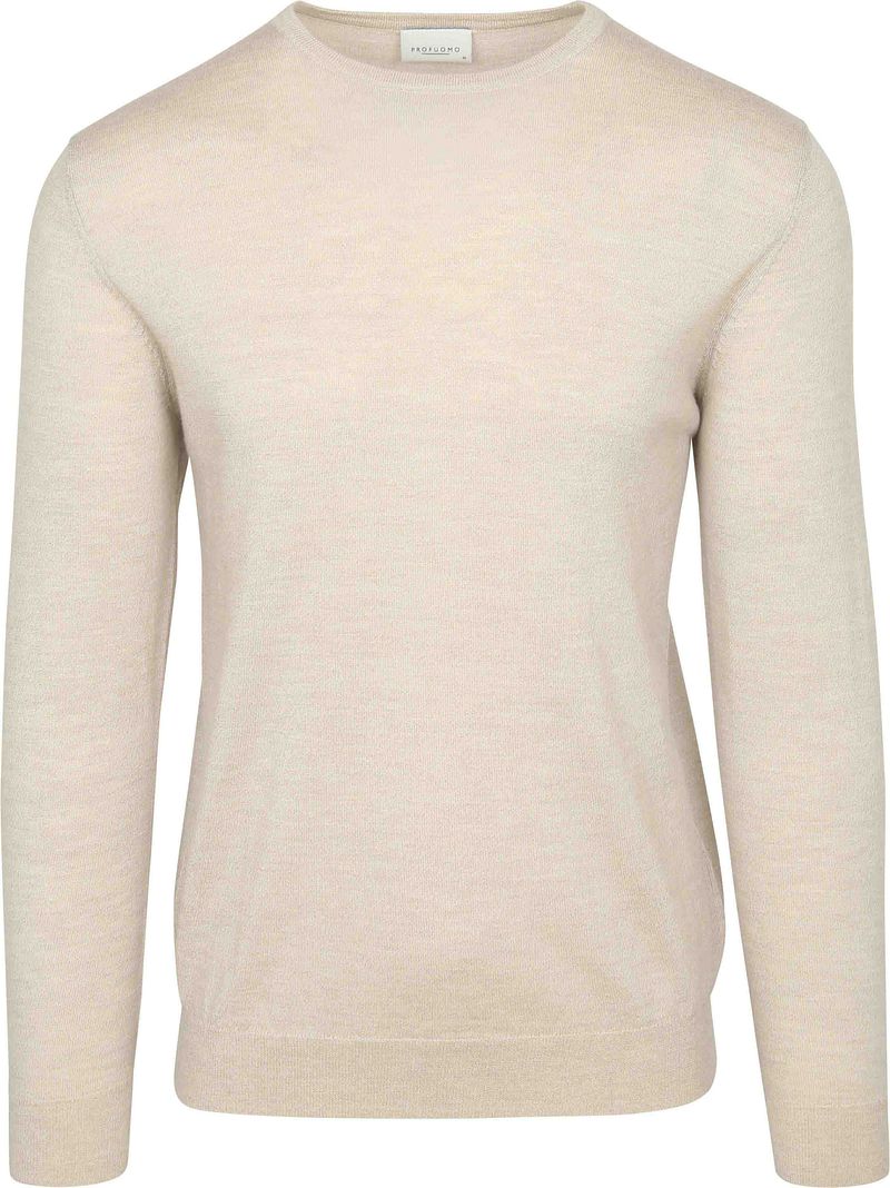 Profuomo Pullover Merinowol Ecru