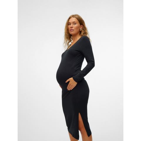 Mamalicious Positiejurk MLEVA LS JRS MIDI DRESS NOOS