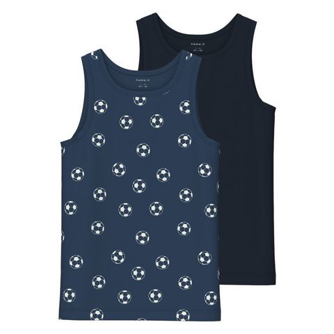 Name It Hemd NKMTANK TOP 2P DARK DENIM FOOTBALL NOOS