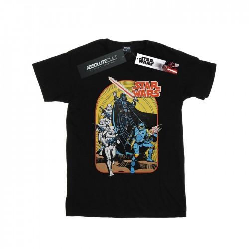 Star Wars Boys Vintage Comic Scene T-Shirt