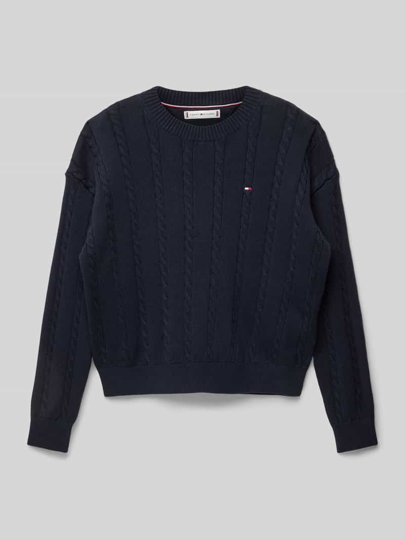 Tommy Hilfiger Teens Gebreide pullover met logostitching