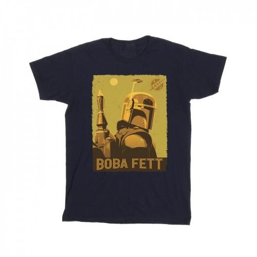 Star Wars meisjes het boek van Boba Fett planetaire stare katoenen T-shirt