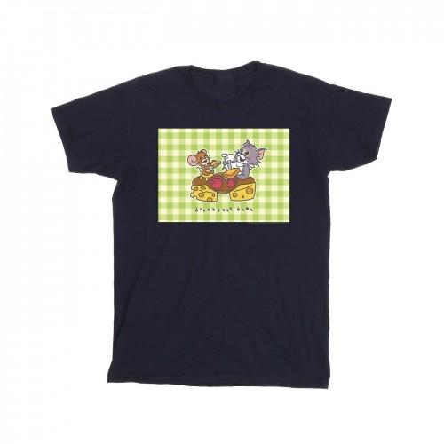 Tom And Jerry Girls Breakfast Buds Cotton T-Shirt