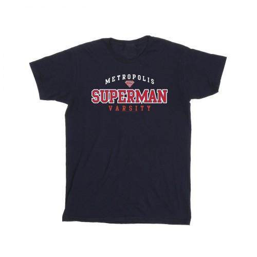 DC Comics Superman Metropolis Varsity katoenen T-shirt voor meisjes