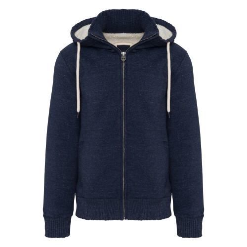 Kariban Heren Vintage Heather Sherpa gevoerd fleecejack