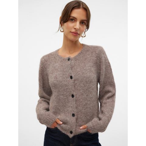 Vero Moda Vest VMNOVAH LS O-NECK BUTTON CARDI GA NOOS