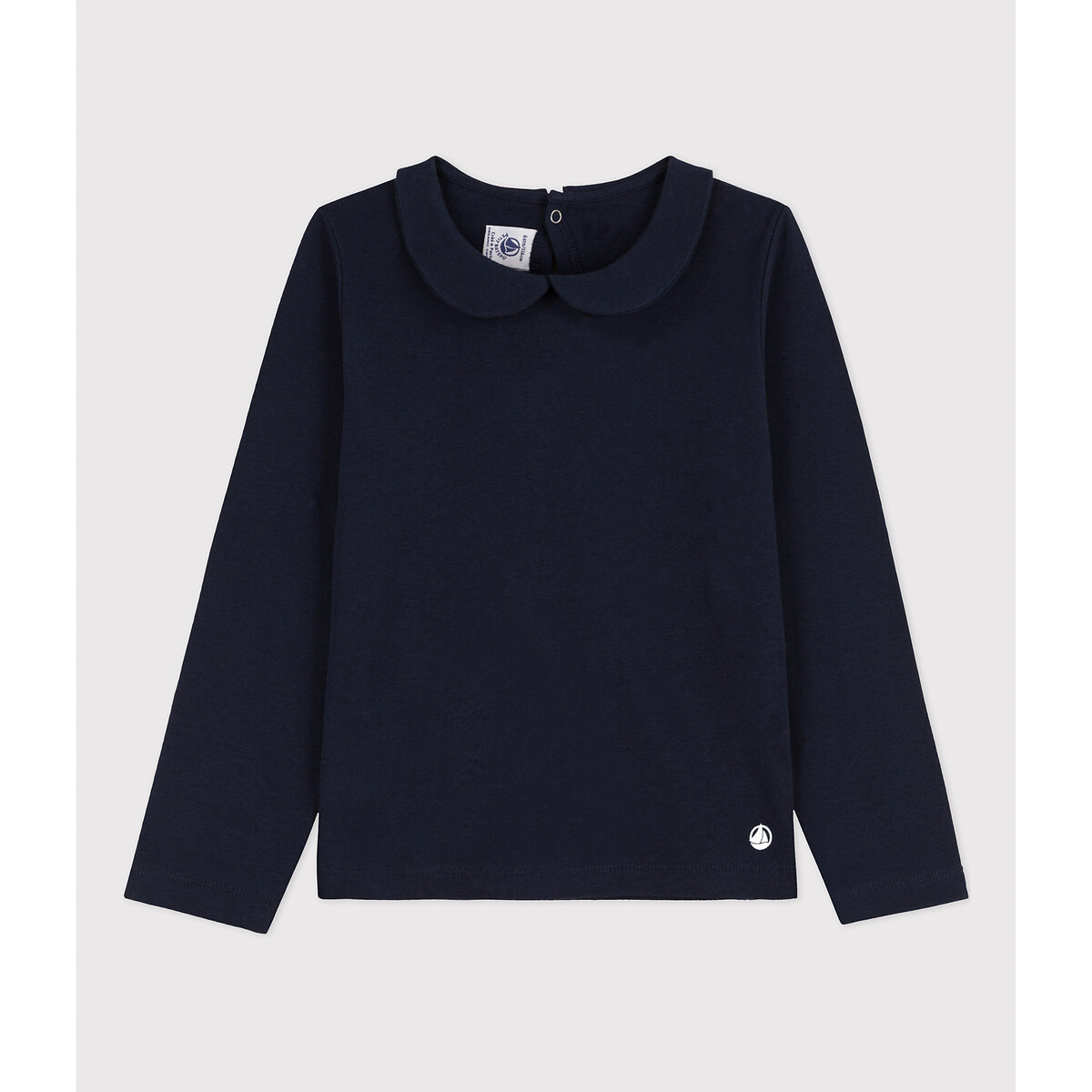 PETIT BATEAU T-shirt met lange mouwen en Claudinekraag