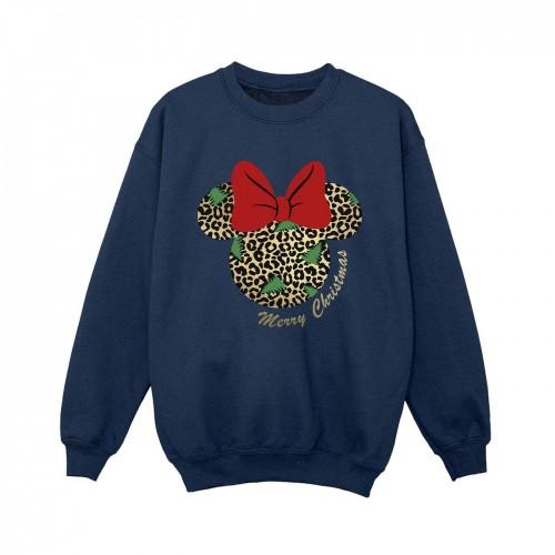 Disney jongens Minnie Mouse luipaard kerstsweater