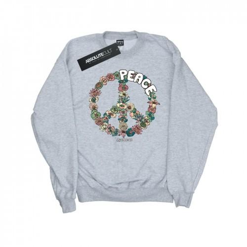 Woodstock jongens bloemenvredesweater