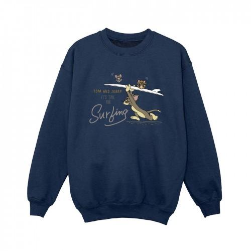 Tom And Jerry Boys ItÂ´s Time For Surfing Sweatshirt