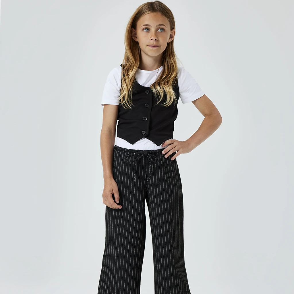 Name It-collectie Broek WIDE Otilde (black/pinstripe)