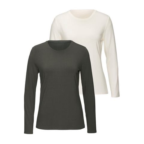 Lascana Shirt met lange mouwen (set, 2-delig)