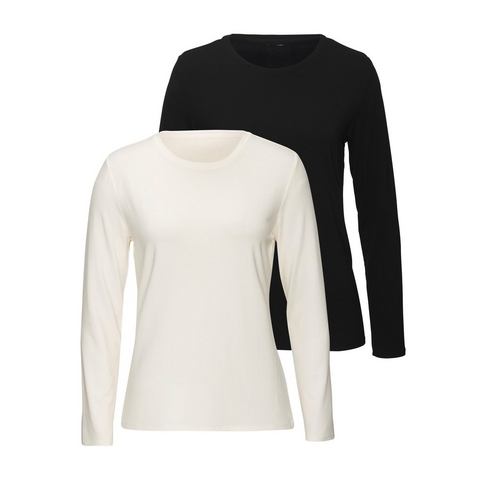 Lascana Shirt met lange mouwen (set, 2-delig)