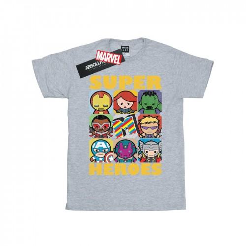 Marvel Girls Kawaii Super Heroes katoenen T-shirt