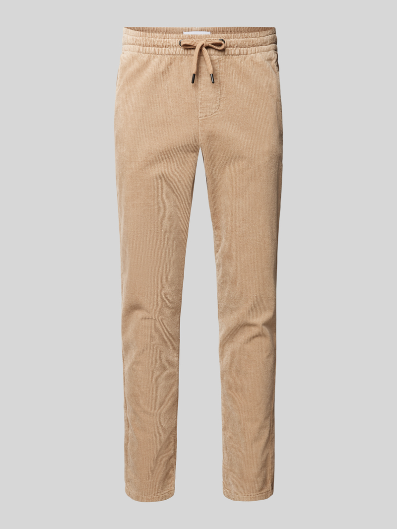 Only & Sons Tapered fit corduroy broek met elastische band, model 'LINUS'