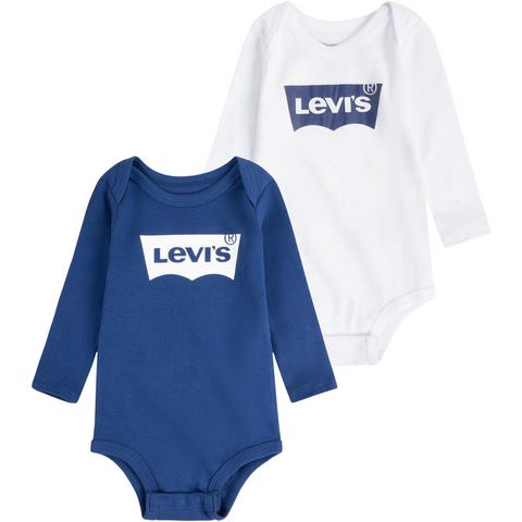 Levi's Kidswear Body met lange mouwen LS 2PK BATWING BODYSUIT (2-delig)