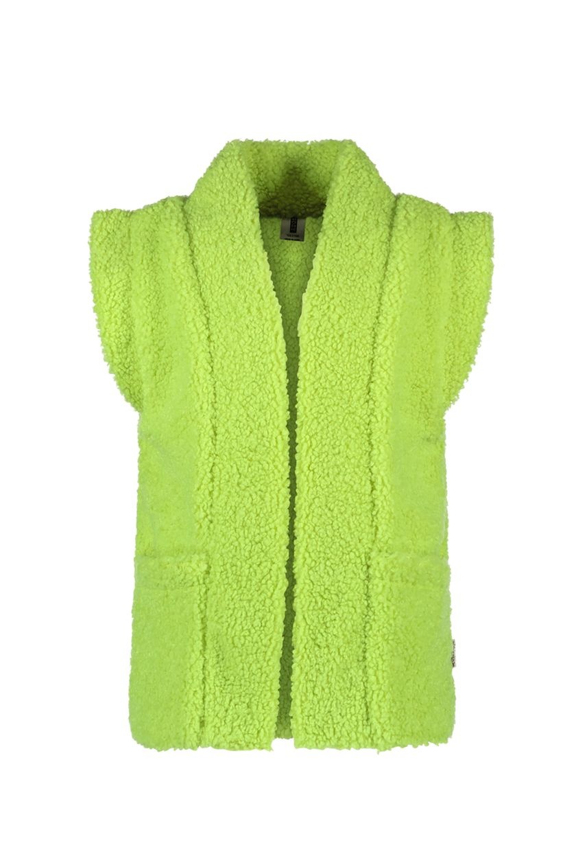 B.Nosy Meisjes gilet teddy - Georgie - Sharp groen