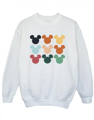 Disney jongens Mickey Mouse hoofden vierkant sweatshirt