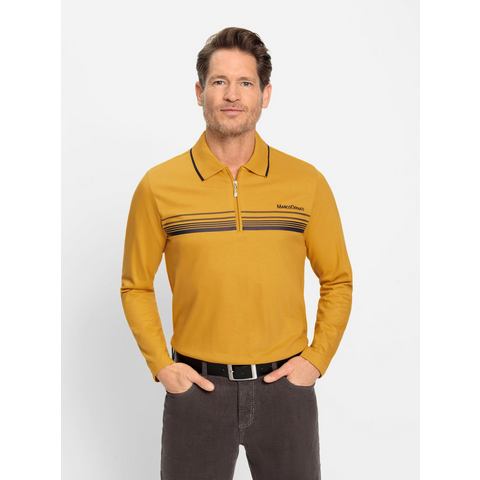 Marco Donati Poloshirt Shirt met lange mouwen (1-delig)