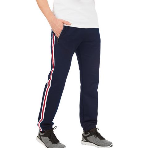 Trigema Sweatbroek TRIGEMA joggingbroek met strepen opzij (1-delig)