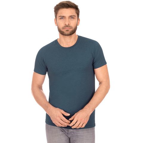 Trigema T-shirt  Slim-fit T-shirt van DELUXE-katoen (1-delig)