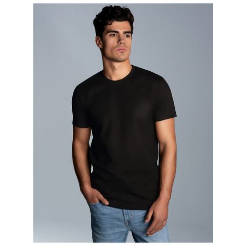 Trigema T-shirt TRIGEMA Slim-fit T-shirt van DELUXE-katoen (1-delig)