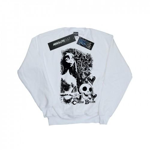 Pertemba FR - Apparel Corpse Bride meisjes sweatshirt met schedellogo