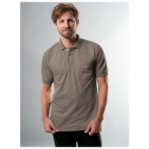 Trigema Poloshirt TRIGEMA poloshirt met borstzak (1-delig)