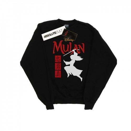 Disney Heren Mulan Movie Warrior Silhouet Sweatshirt