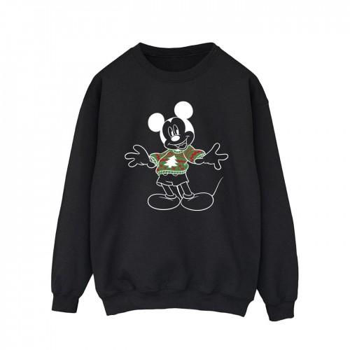 Disney Heren Mickey Mouse Kersttrui Sweatshirt