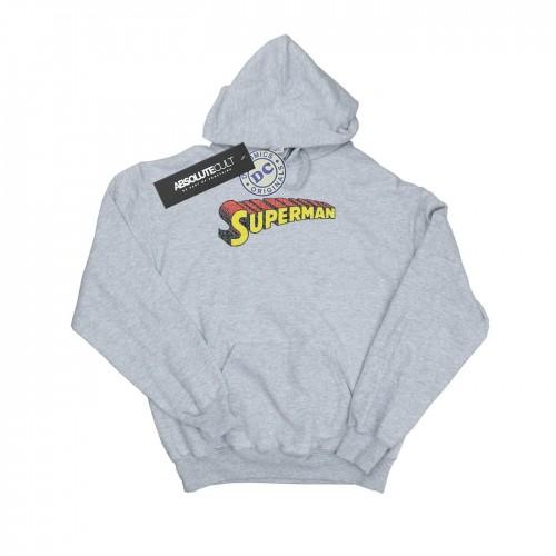 DC Comics Heren Superman Telescopische Crackle Logo Hoodie