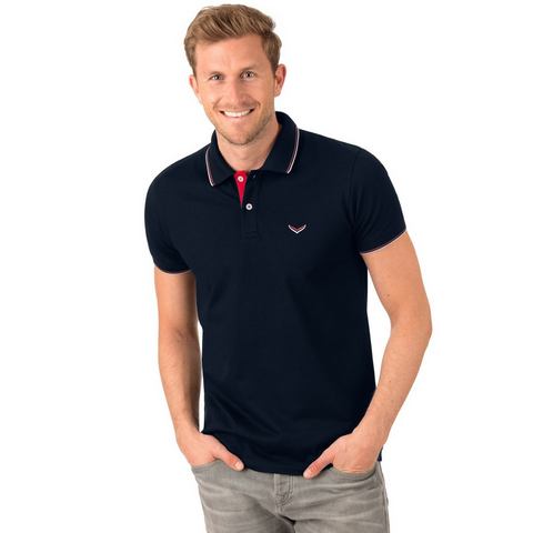 Trigema Poloshirt TRIGEMA slim fit poloshirt (1-delig)