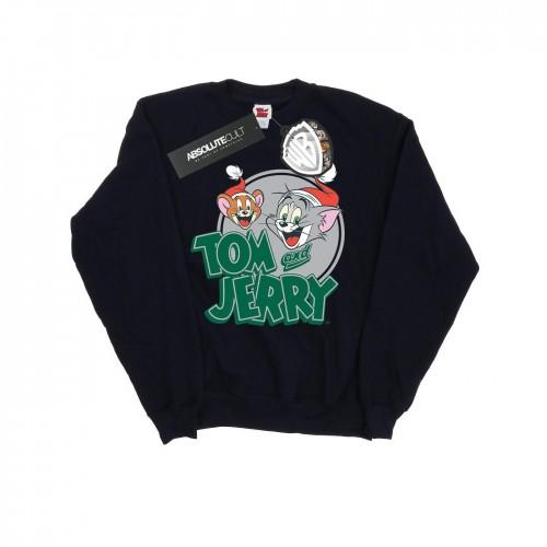 Tom And Jerry Girls Christmas Greetings Sweatshirt