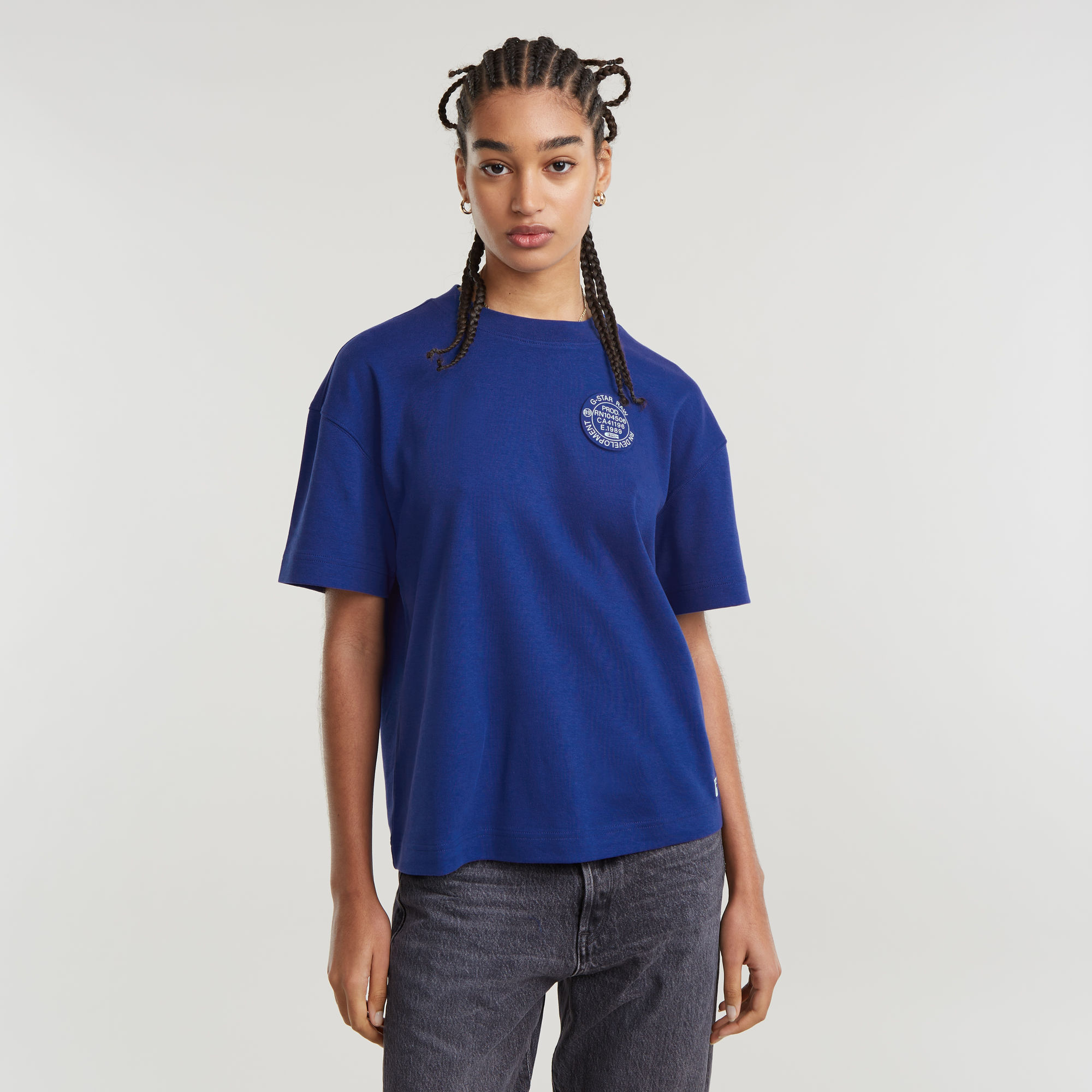 G-Star RAW G-Badge Loose Top - Midden blauw - Dames