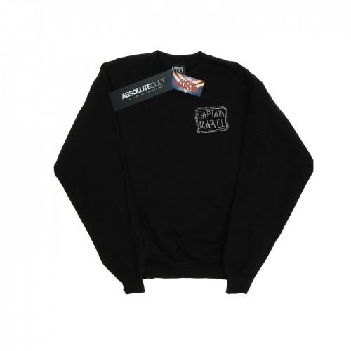 Marvel heren Captain  borstpatch-sweatshirt