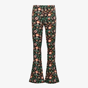 TwoDay meisjes flared broek zwart met print