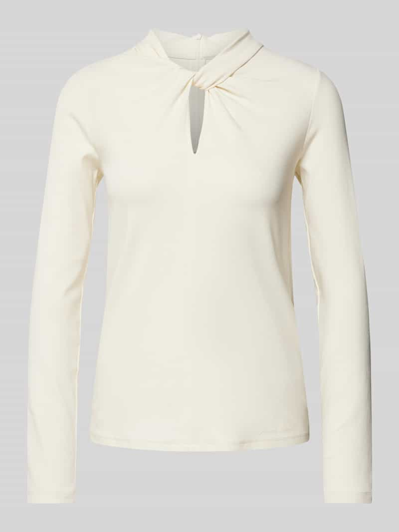 Marc Cain Shirt met lange mouwen en knoopdetail