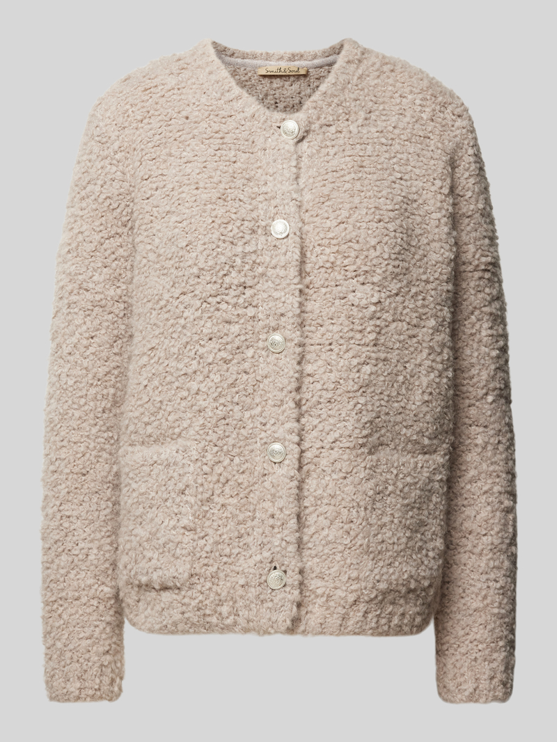 Smith and Soul Gebreide pullover met knoopsluiting