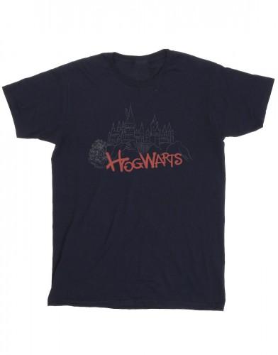 Harry Potter meisjes Zweinstein kasteel spray katoenen T-shirt